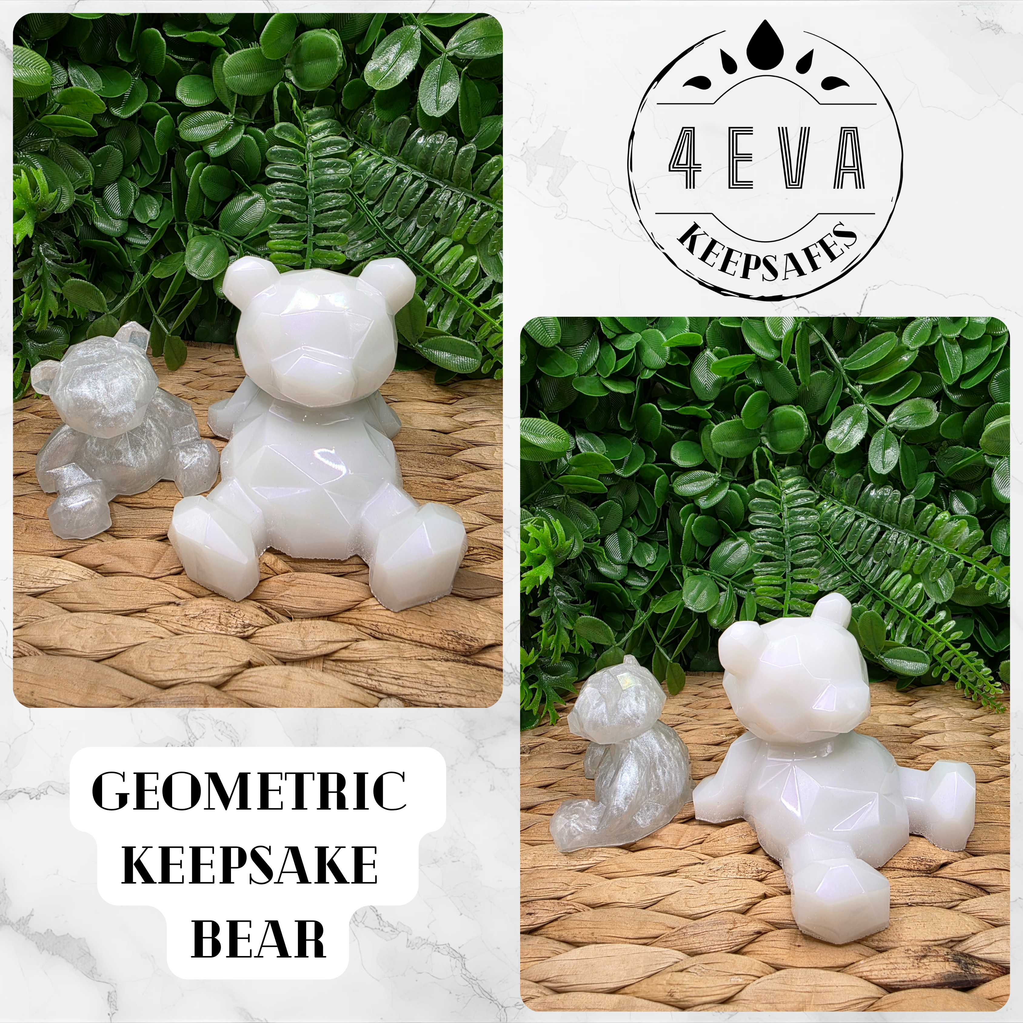 Geometric Bear Keepsake