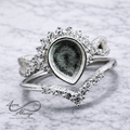 Charis memorial jewelry ring by 4EVA Keepsafes featuring a delicate design inspired by motherhood and breastmilk remembrance.
